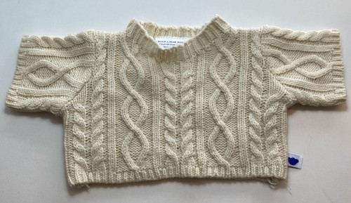 Build bear cream cable knit - build,