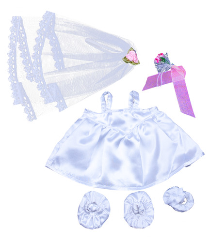 Bride wedding dress teddy - teddy, bear