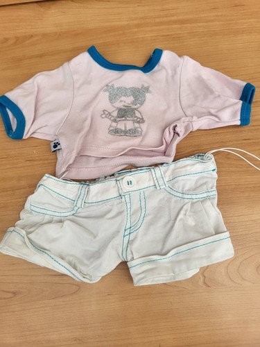 Build bear outfit pink top - a,