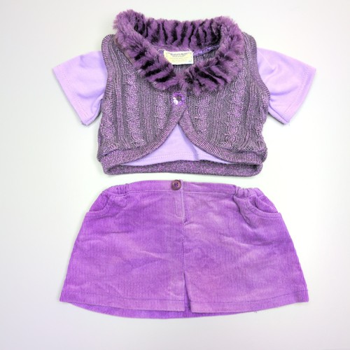 Build bear purple faux - purple, fur