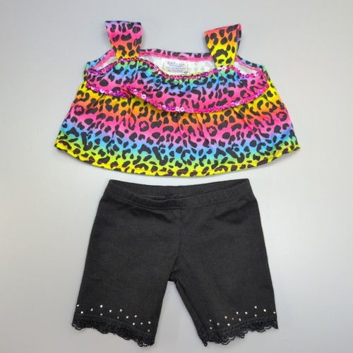 Build bear rainbow leopard - bear,
