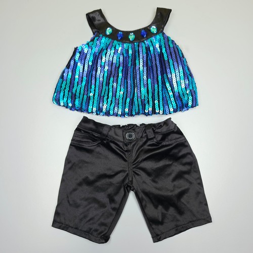 Build bear blue sequin top - bear,