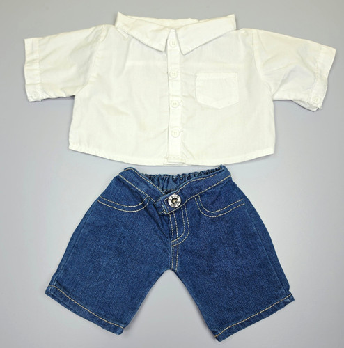 Build bear white collared - build, a