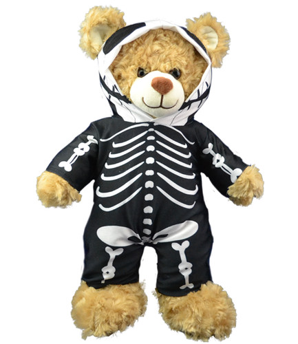 Skeleton 0nesie pjs teddy bear - teddy,