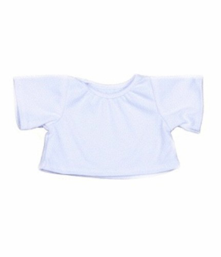 White shirt teddy bear - white, t-shirt
