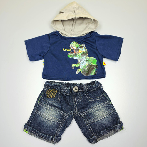 Build bear navy dinosaur - build,