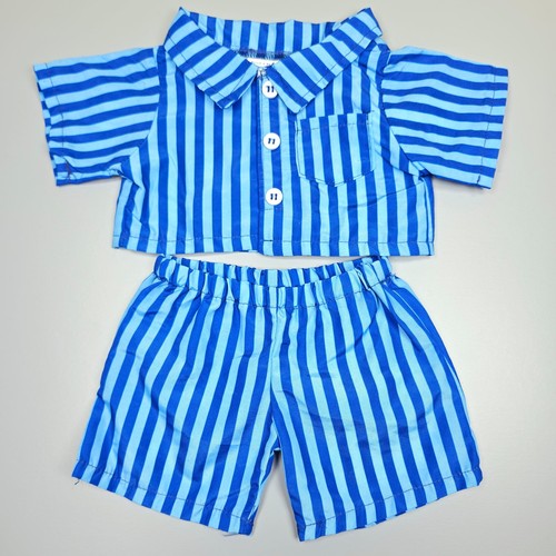Build bear blue striped - build,