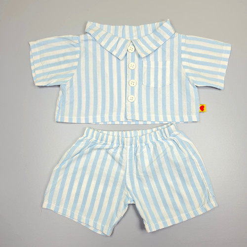 Build bear light blue white - a,