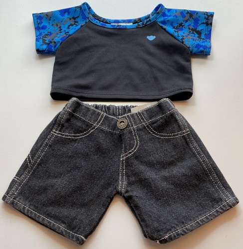 Build bear blue camo black - blue,