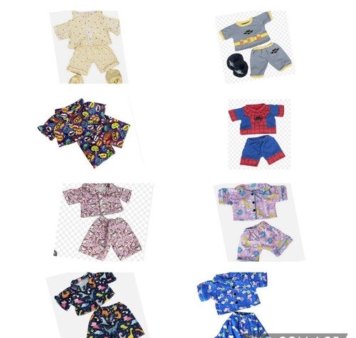 Teddy bear pj s - 16",