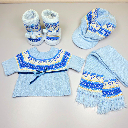 Build bear blue knitted - a,
