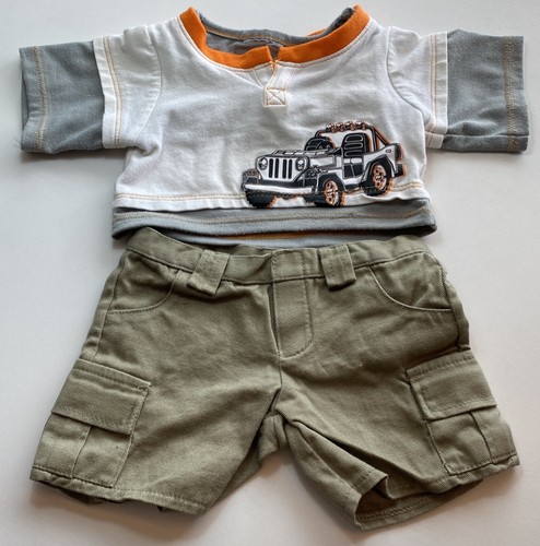 Build bear grey white truck - grey,