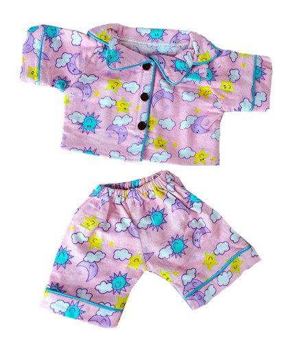 Pink pjs pyjamas teddy - pyjamas,