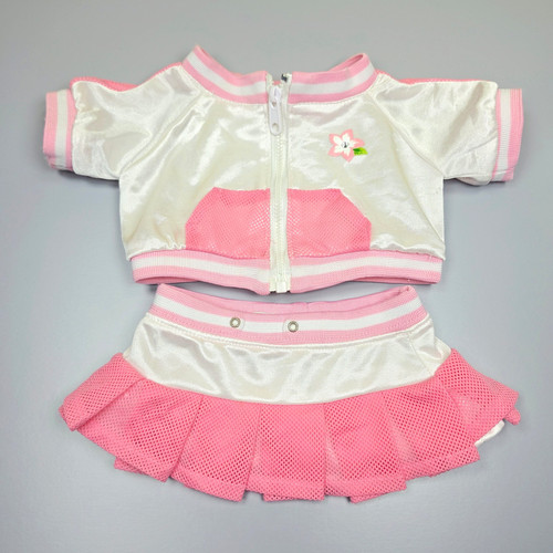 Build bear white - bear, pink