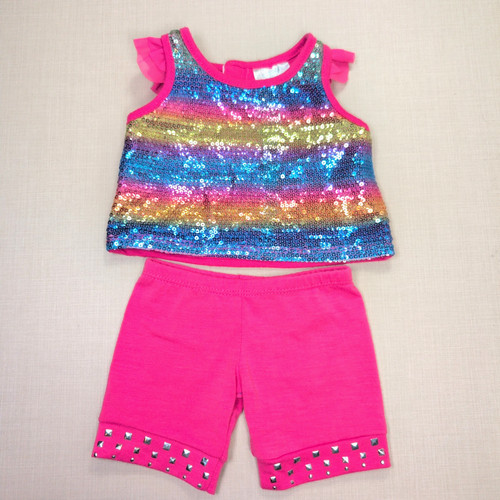 Build bear rainbow sequin - a,